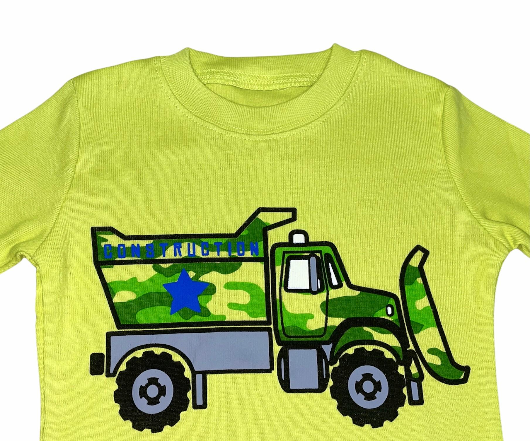 Пижама для мальчика грузовик 104 см Желтый (24175689) - фото 4 Пижама для мальчика грузовик 104 см Желтый (24175689) - фото 4