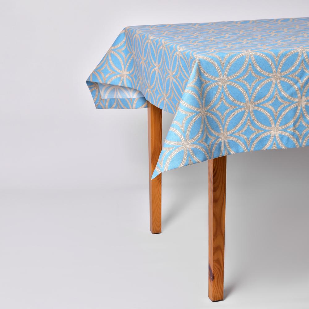 Скатерть IDEIA V-25 с водоотталкивающей пропиткой 140x170 см Бирюзовый (24799)
