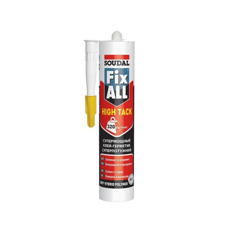 Клей-герметик универсальный SOUDAL FIX All HT SMX-полимер 290 мл 3 шт. Белый (0000200000000080102)