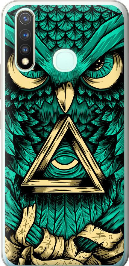 Чехол на Vivo Y19 Сова Арт-тату (3971u-630-42517)