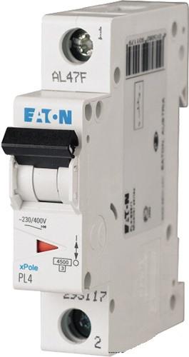 Автоматический выключатель Eaton PL4 1C 16A (18190103) - фото 1