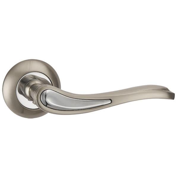 Ручка дверна Punto SALSA TL SN/CP-3 матовий нікель/хром (33193)