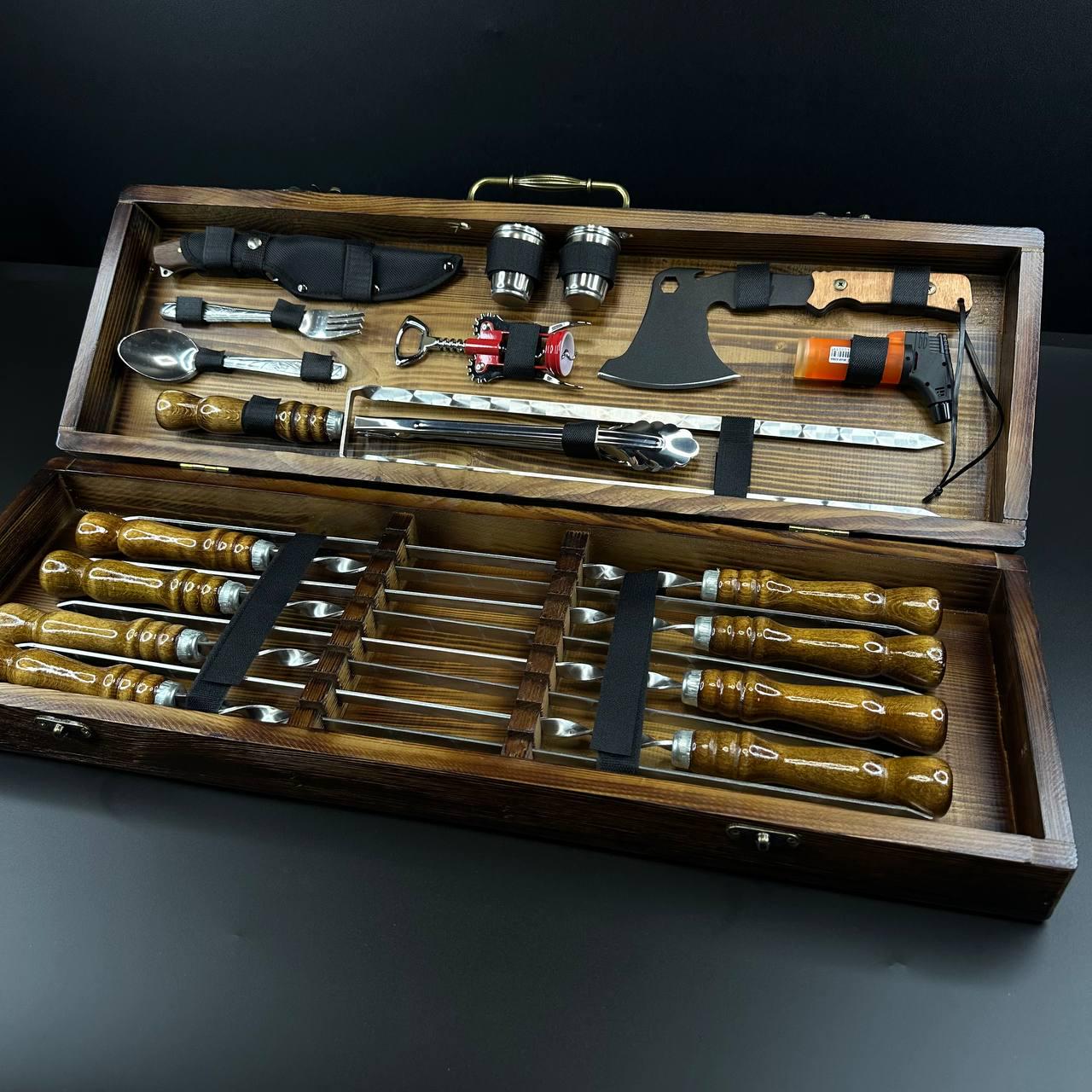 Набор шампуров в кейсе Profi 35-1