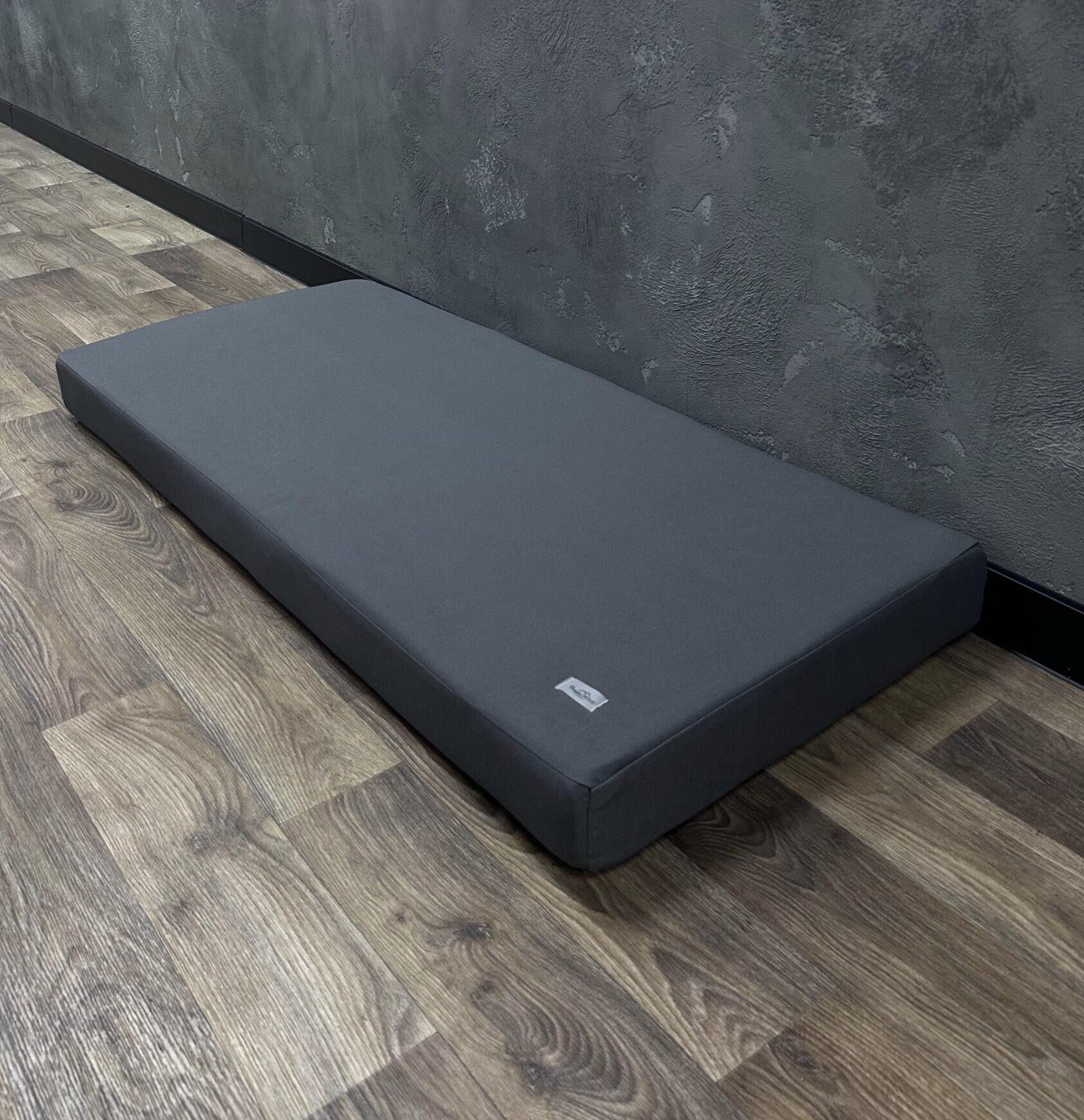 Матрас Comfort Home на подоконник/каркасы/поддоны/садовая мебель 120х40х5 см Graphite