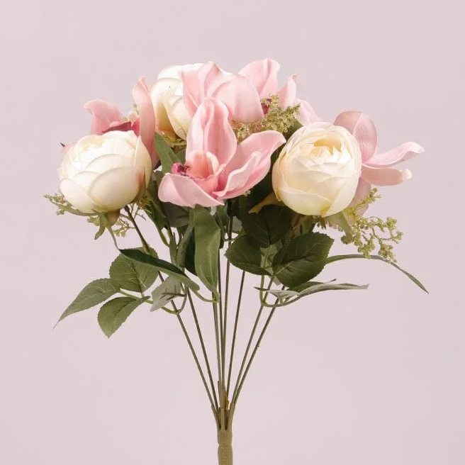 Букет Flora Микс Кремово-розовый (73040)