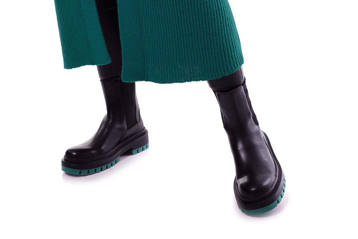 Кардиган SVTR свободный миди р. 48-52 Темно-зеленый (407) - фото 7