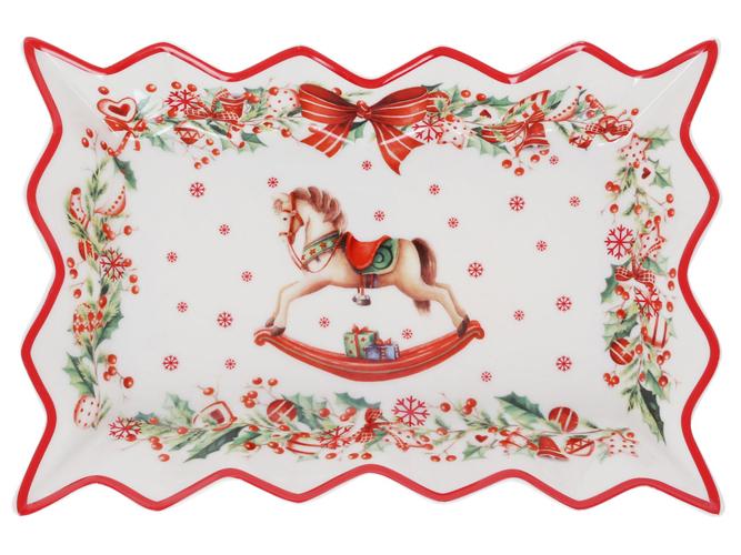 Блюдо Рождественская Фантазия 25 см (BDI-498-271) Блюдо Рождественская Фантазия 25 см (BDI-498-271)