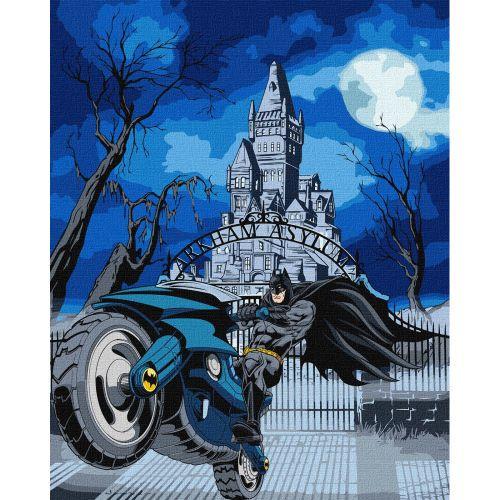 Картина по номерам Batman Batcycle с красками металлик extra 40х50 см (2987500837)