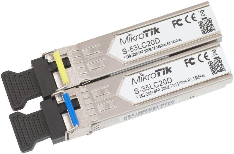 Комплект SFP-модулей MikroTik 20 км ( S-3553LC20D)