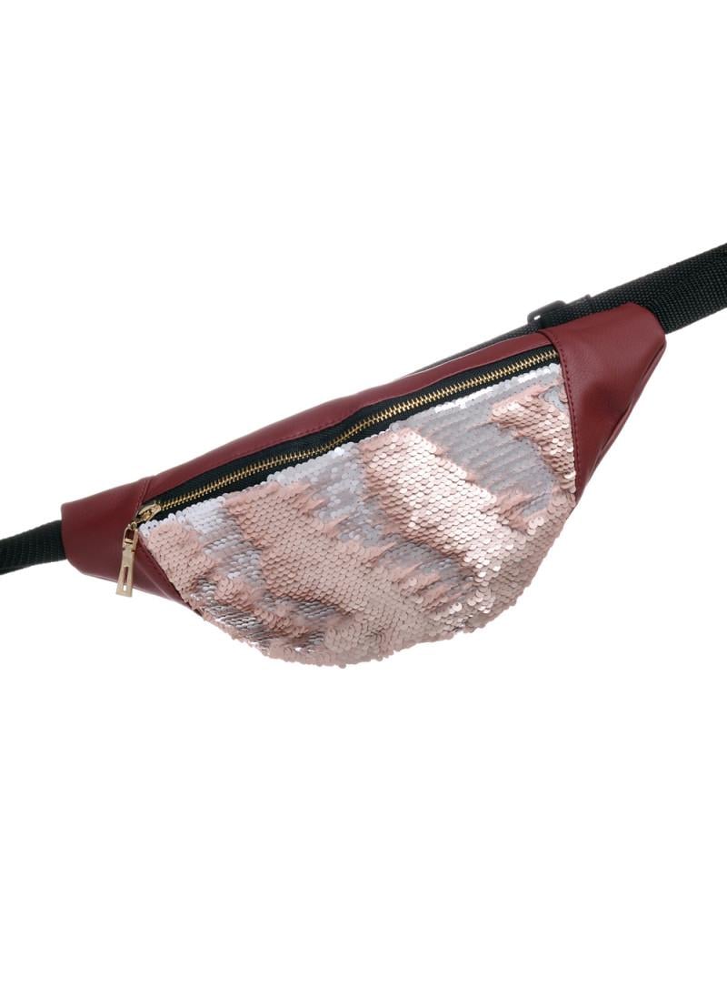 Сумка бананка поясная Sambag Soho BSG Бордо (82115005c)