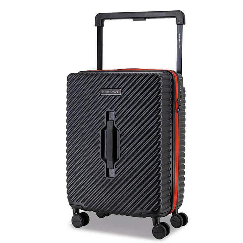 Чемодан на 4-х колесах Swissbrand Nara S 43/49 л Black/Red (DAS302539)