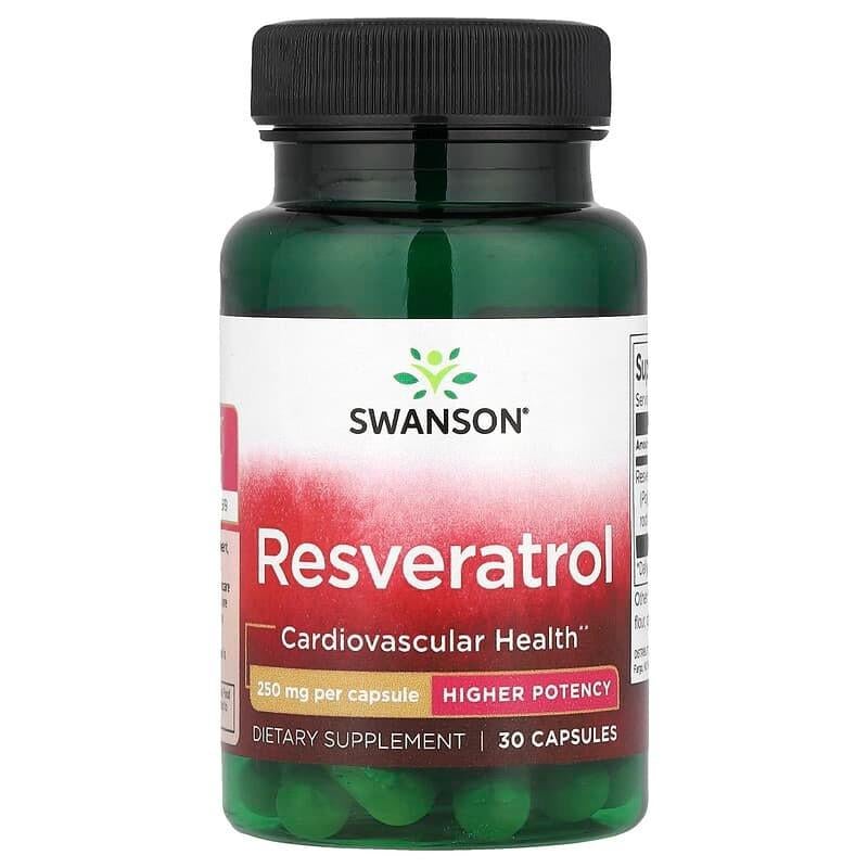 Ресвератрол Swanson Resveratrol 250 мг 30 капс.