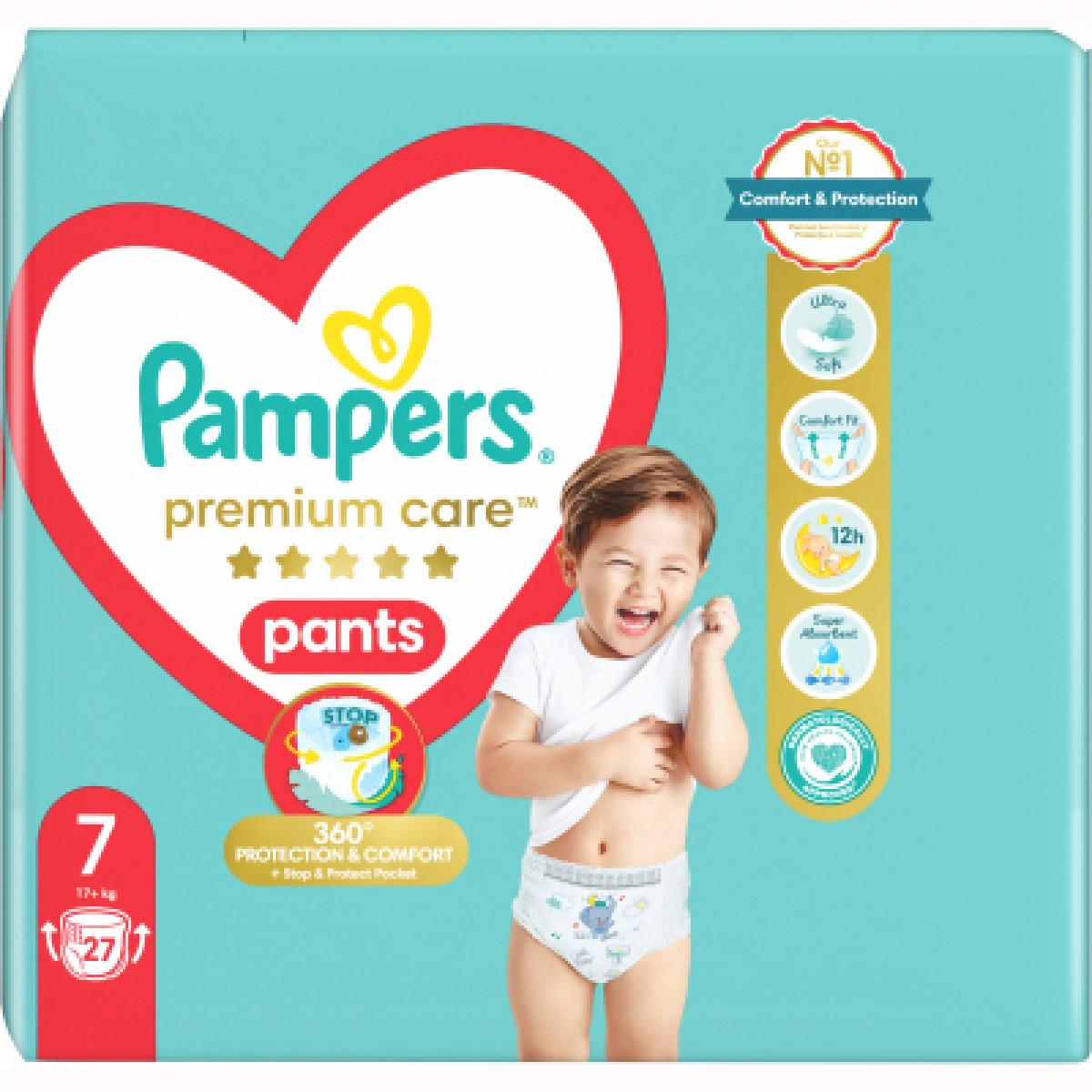 Подгузники Pampers Premium Care Pants трусики р. 7 17+ кг 27 шт. (8006540807026) - фото 2