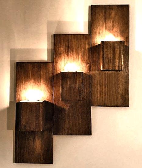 Світильник настінний з дерева Кабанал Капучино (БРА-002609)