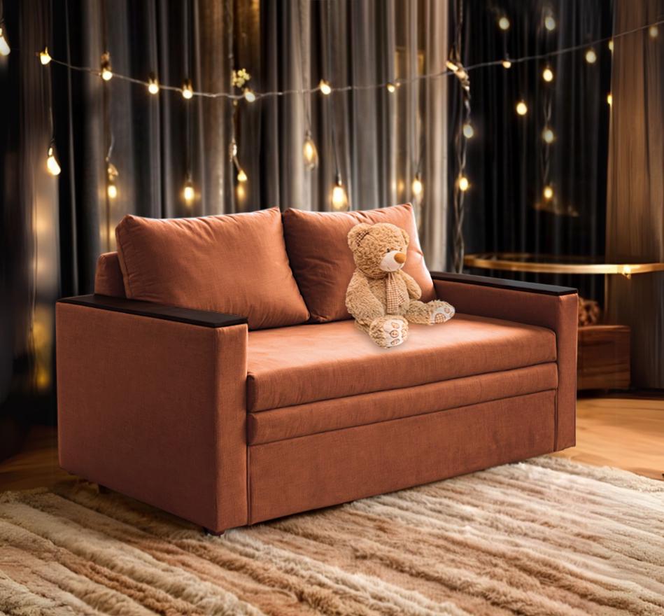 Диван-трансформер Tobi Sho Kubus-120 мягкий для гостиной велюр 1600х800х1000 мм Терракотовый - фото 4 Диван-трансформер Tobi Sho Kubus-120 мягкий для гостиной велюр 1600х800х1000 мм Терракотовый - фото 4