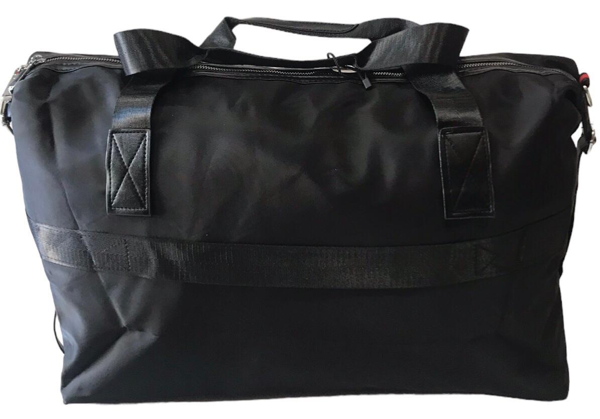 Сумка дорожня середня Phoenix з карманом на блискавці і з знімним ремінем через плече Чорний (6622) - фото 3