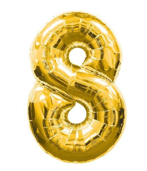 Повітряна кула 1347-8 фольгована 32" цифра 8 (7349029482749)