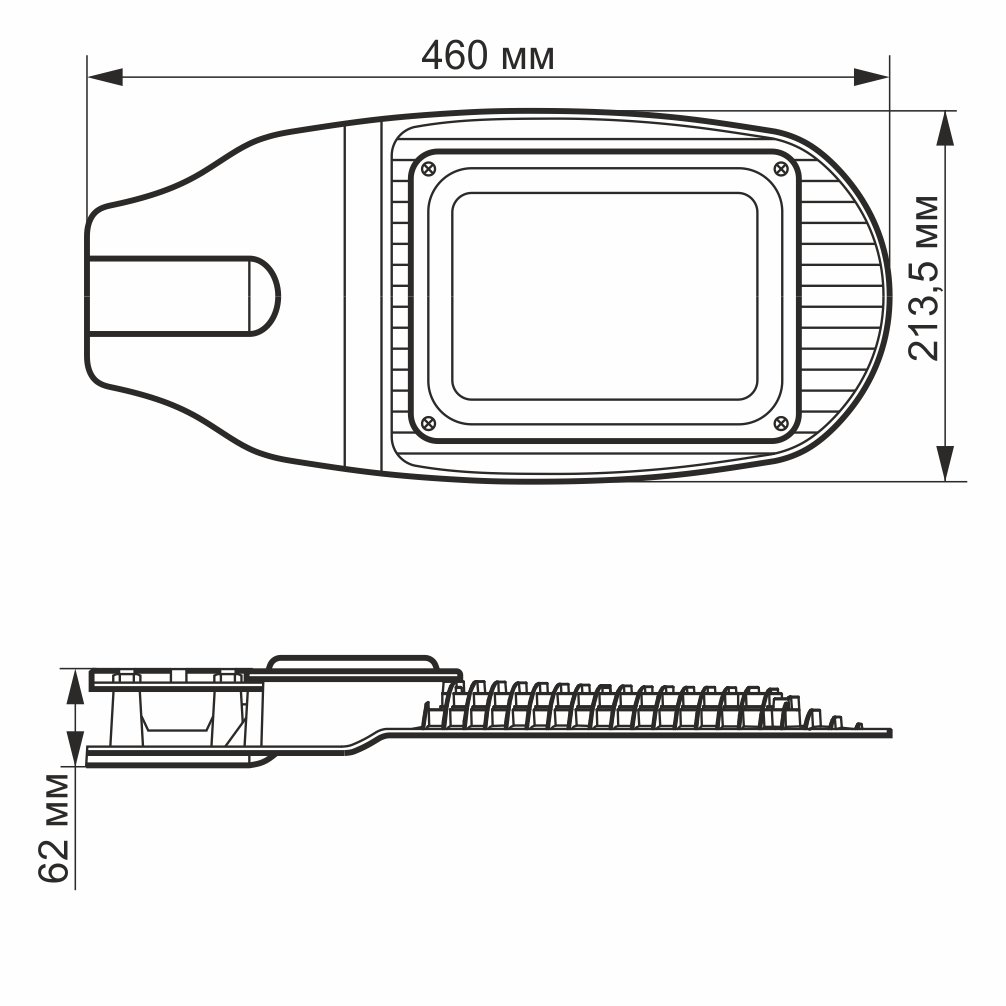 Світильник консольний VIDEX LED 50 Вт 5000 K VL-SL06-505 - фото 2