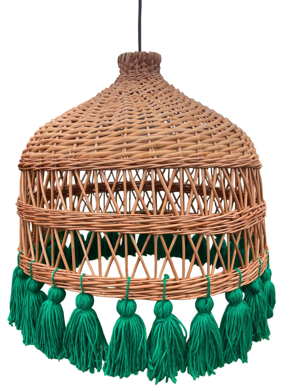 Люстра плетеная из лозы с бахрамой Сімейний Затишок Люстра плетеная из лозы с бахрамой Сімейний Затишок