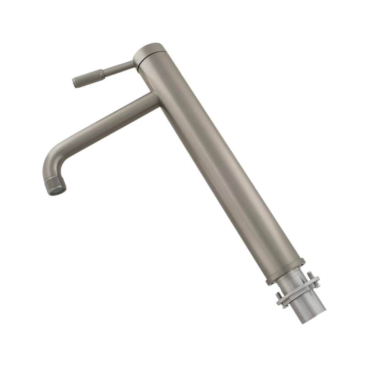 Смеситель для умывальника Venta BI102HG однорычажный в ванну врезной нержавеющая сталь Графитовый - фото 2