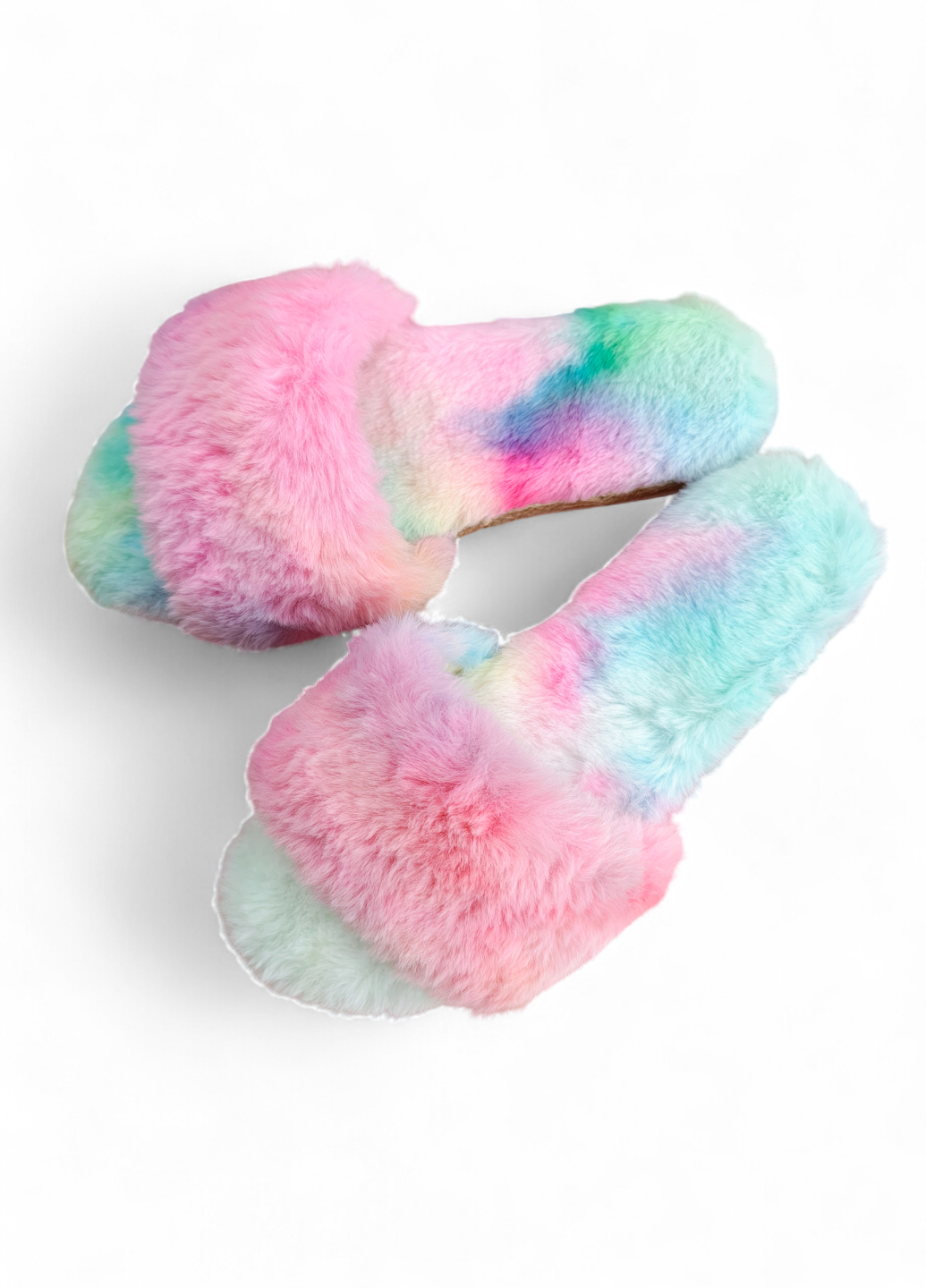 Тапочки женские Bamboo меховые р. 38 Разноцветный (7989) - фото 6