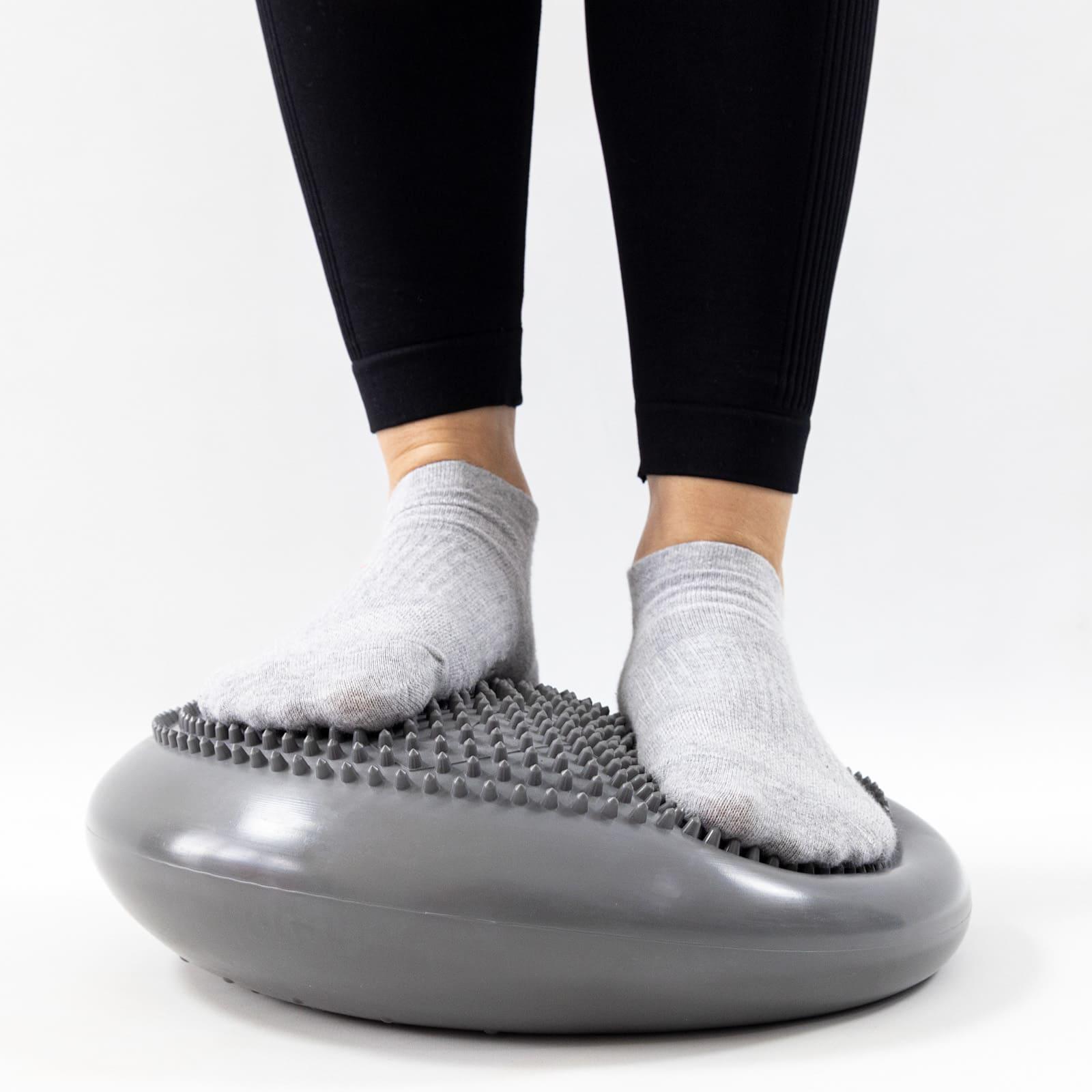 Балансувальна подушка OSPORT для фітнесу Сірий (OF-0058) - фото 4