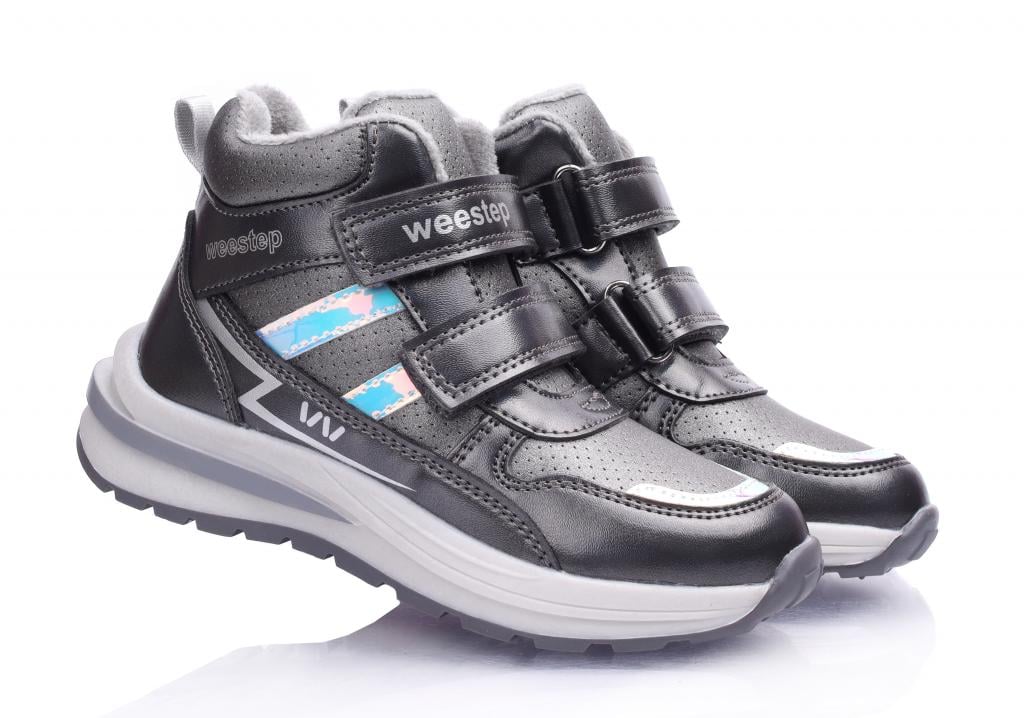 Черевики осінні для дівчаток 5652 р. 29 Темно-сріблястий