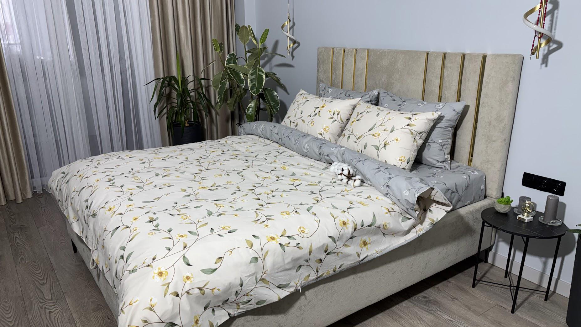Комплект постільної білизни MG&Lviv Gold Lux бязь евро 200x220 см (1083)