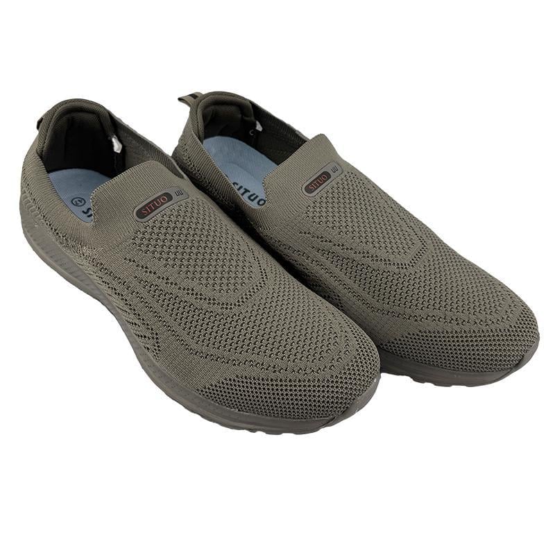 Мокасини чоловічі текстильні батали 10816-5 p. 49 31-31,5 см Сірий