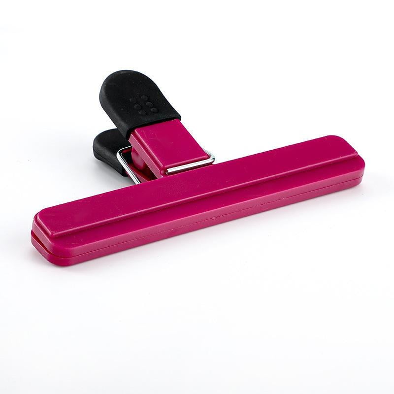 Затискач кліпса для пакетів великий Червоний (0372) - фото 1 Затискач кліпса для пакетів великий Червоний (0372) - фото 1