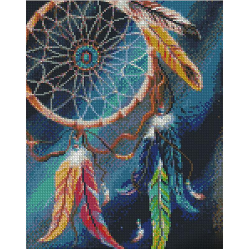 Алмазная мозаика Strateg Премиум Ловец снов 30х40 см (Str-KB029)