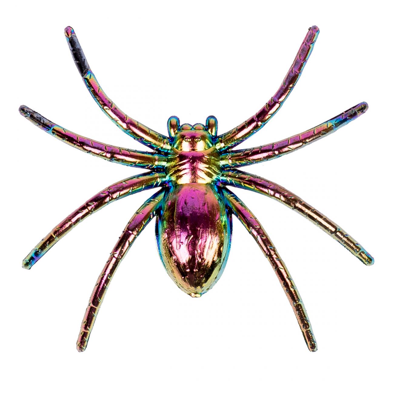 Набор пластиковых пауков YES! Fun Halloween 6x6,5 см 6 шт. (973681)