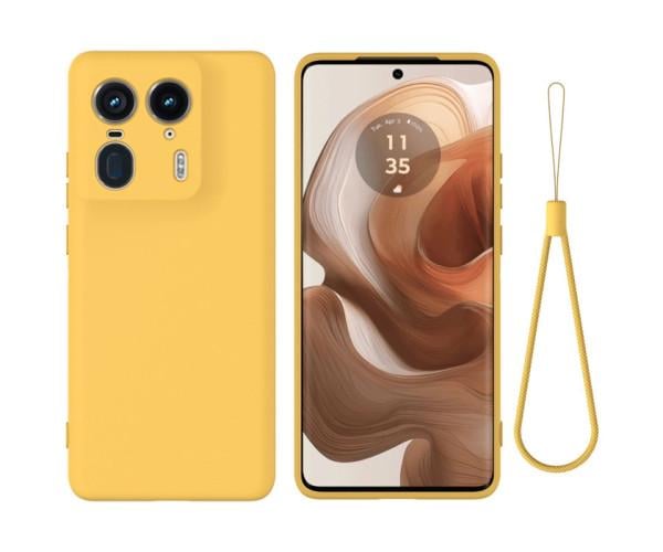 Чехол - накладка Silicone Cover Full для Motorola Edge 50 Ultra Жёлтый