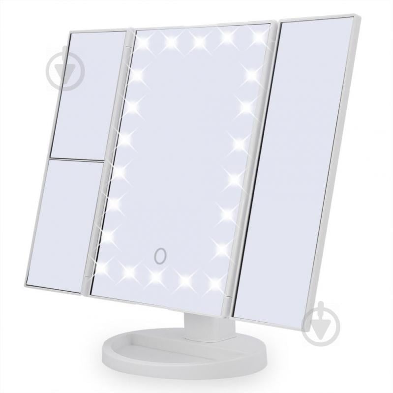 Дзеркало Mirror Superstar Magnifying для макіяжу з LED-підсвічуванням Біле (210027 Mirror) - фото 2