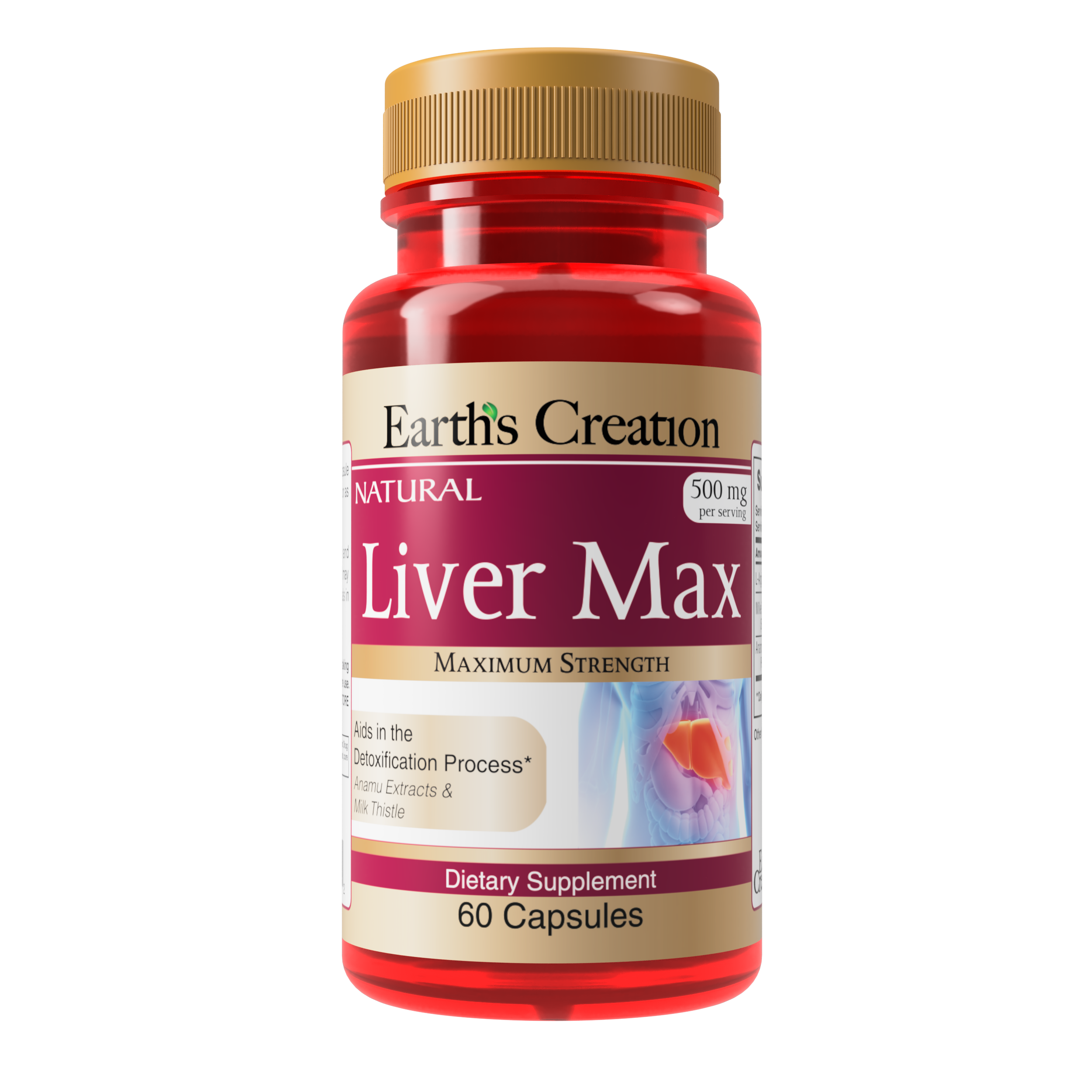 Добавка Earth‘s Creation Liver Max для покращення стану печінки 60 капс. (00000035447)