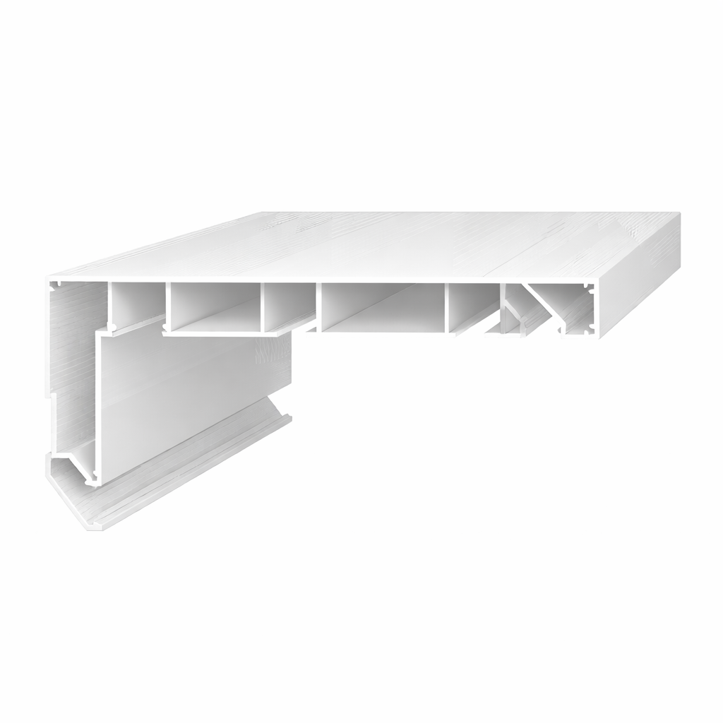 Профиль-карниз ArtGreat ArtLine для натяжных потолков алюминиевый 3,2м Белый (UK21_3,2Бил)