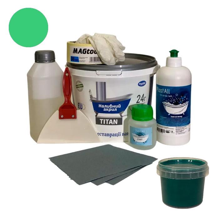 Акрил для ванн Plastall-Титан 1,2 м 2,4 кг Зеленый (15175752)