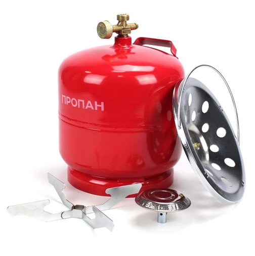 Баллон туристический Кемпинг газовый с горелкой 2200 Вт 8 л (BOL-80)