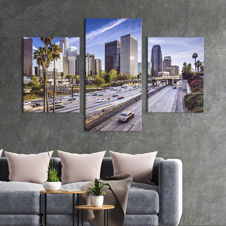 Картина для интерьера Солнечный Лос-Анджелес 96x60 см (340-32)