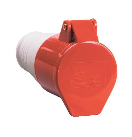 Розетка стационарная TechnoSystems 3Р+PЕ+N 16А 380В IP44 (5500418)