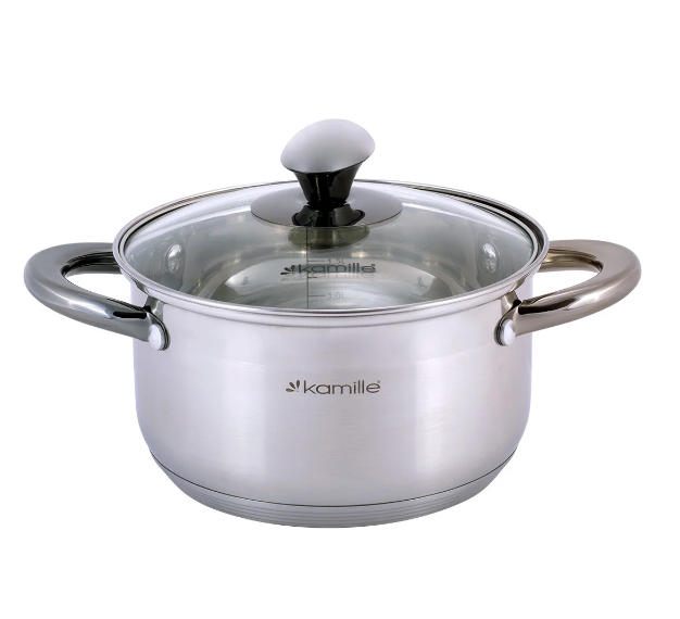 Кастрюля с крышкой Kamille 2 л (KM-4921) Кастрюля с крышкой Kamille 2 л (KM-4921)