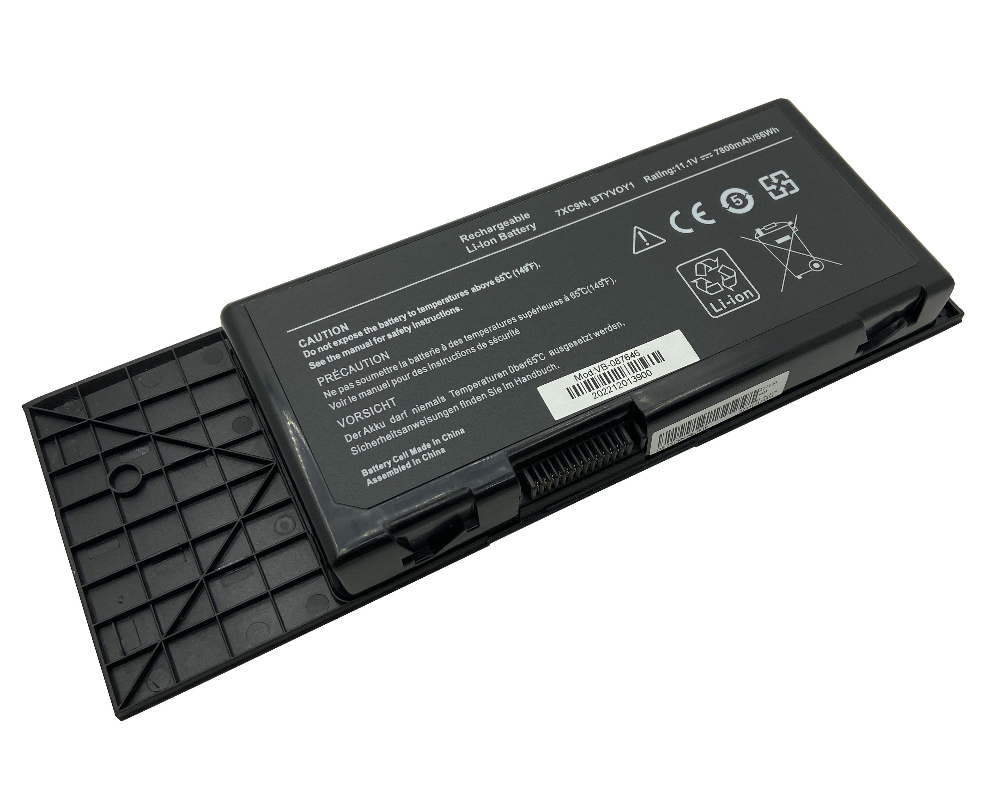 Аккумулятор для ноутбука Dell BTYVOY1 Alienware M17X 11,1 V 7800 mAh OEM Black (087646) - фото 1