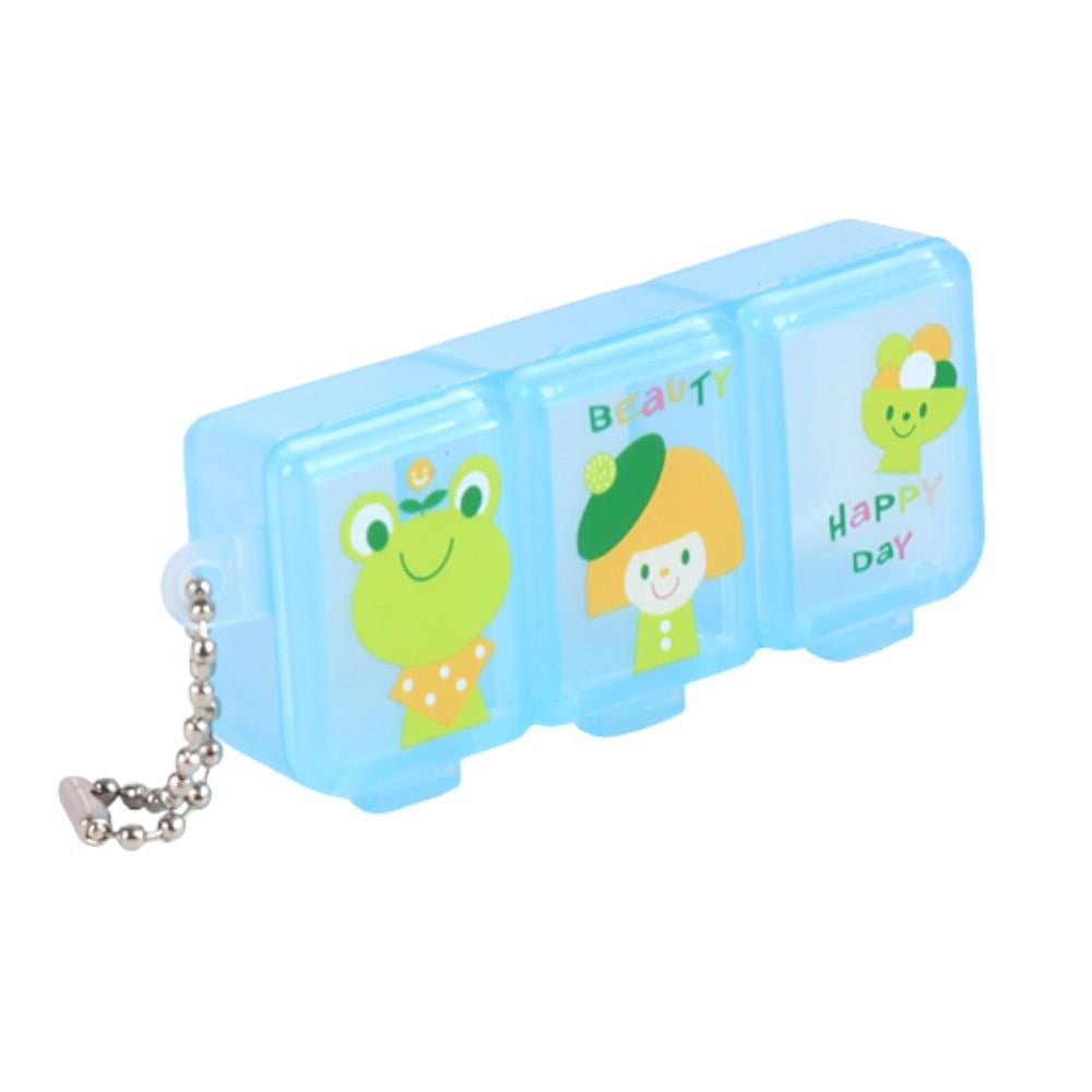 Таблетниця Міні R100800 7,5х3,5х2 см 3 відділення Блакитний (31608863) Таблетниця Міні R100800 7,5х3,5х2 см 3 відділення Блакитний (31608863)