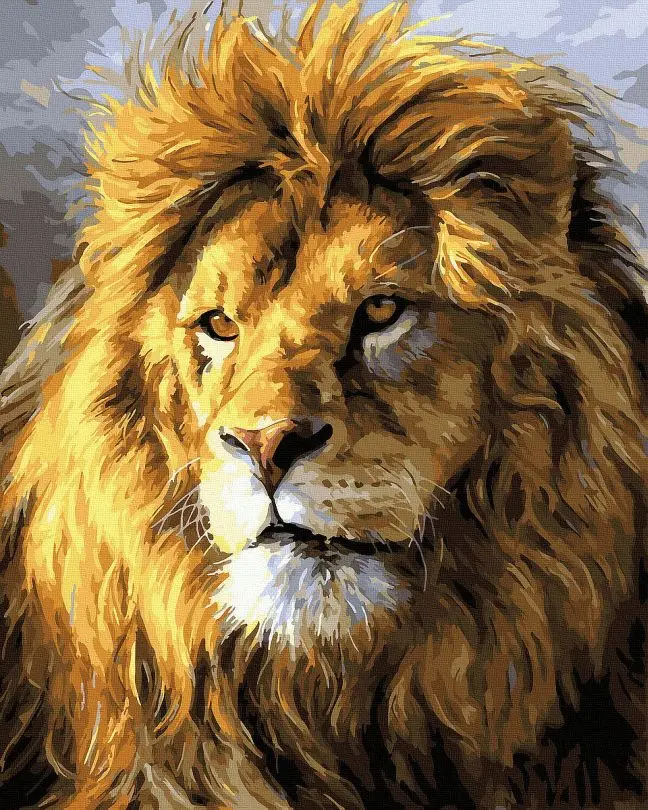 Картина по номерам Brushme Взгляд льва 40x50 см (BK-GX45811)