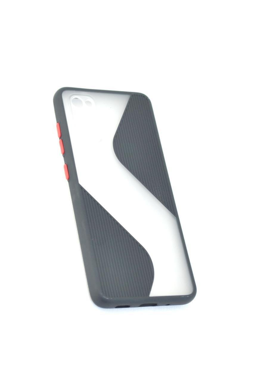 Чохол для телефону Xiaomi Redmi 9 Silicone Wave Black / red - фото 1