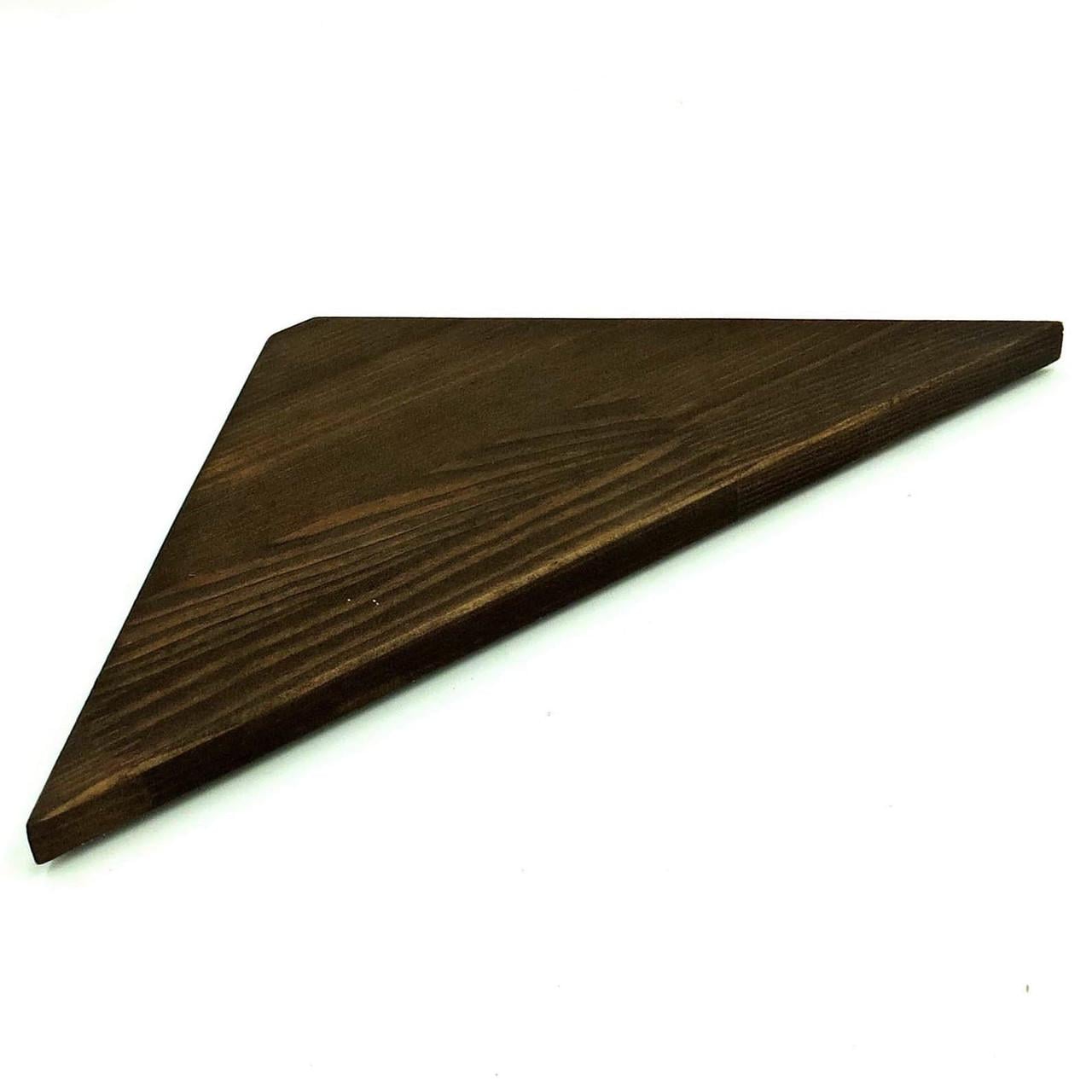 Полка настенная угловая из дерева Пунта 40 Капучино (УНП-400409)