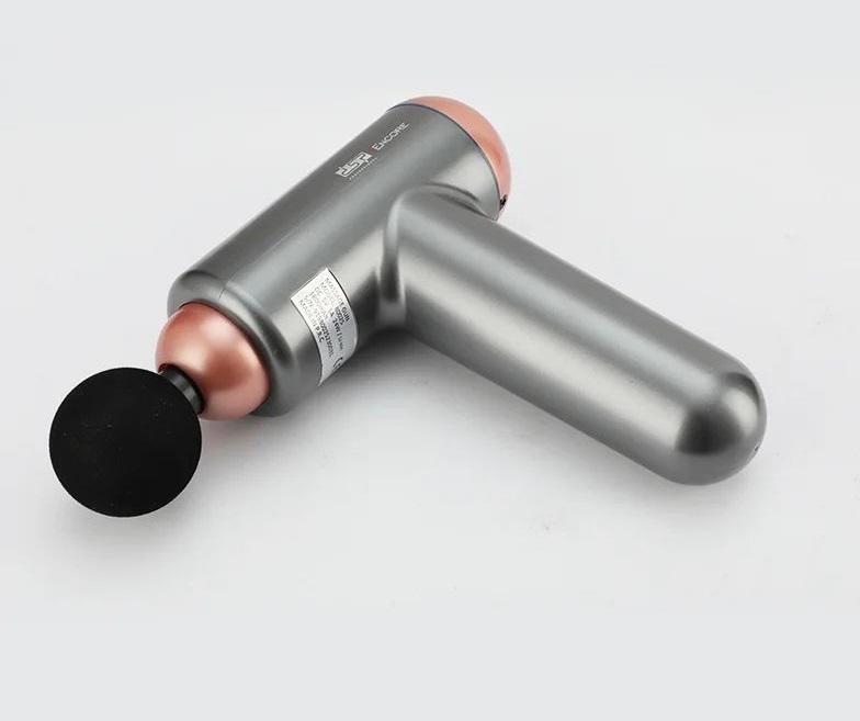 Масажер пістолет Massage Gun DSP 80025 Encore PRO для спини та всього тіла 4в1 Сірий - фото 4