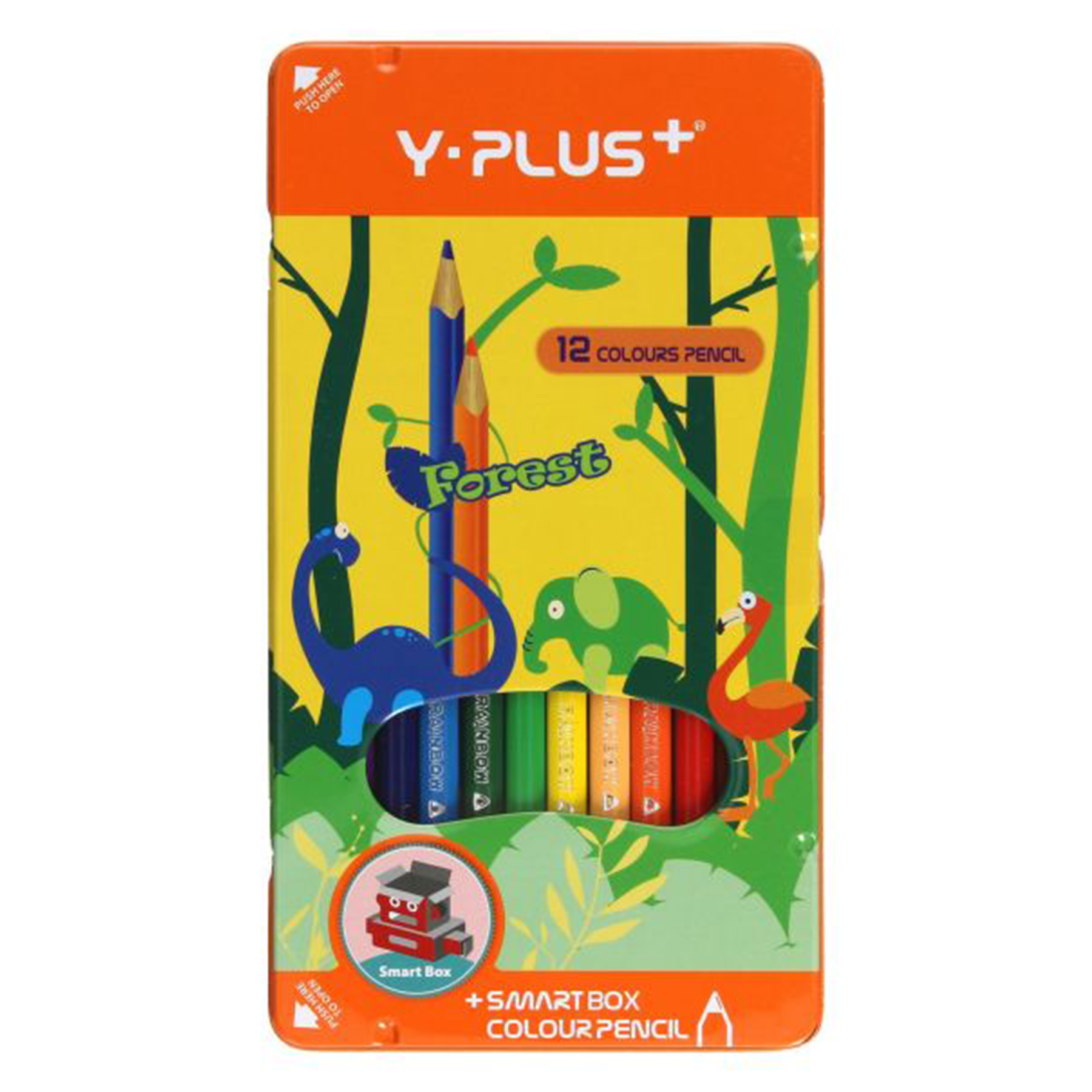 Олівці Y-Plus FOREST 12 кольорів в упаковці Smart Box (PC170900)