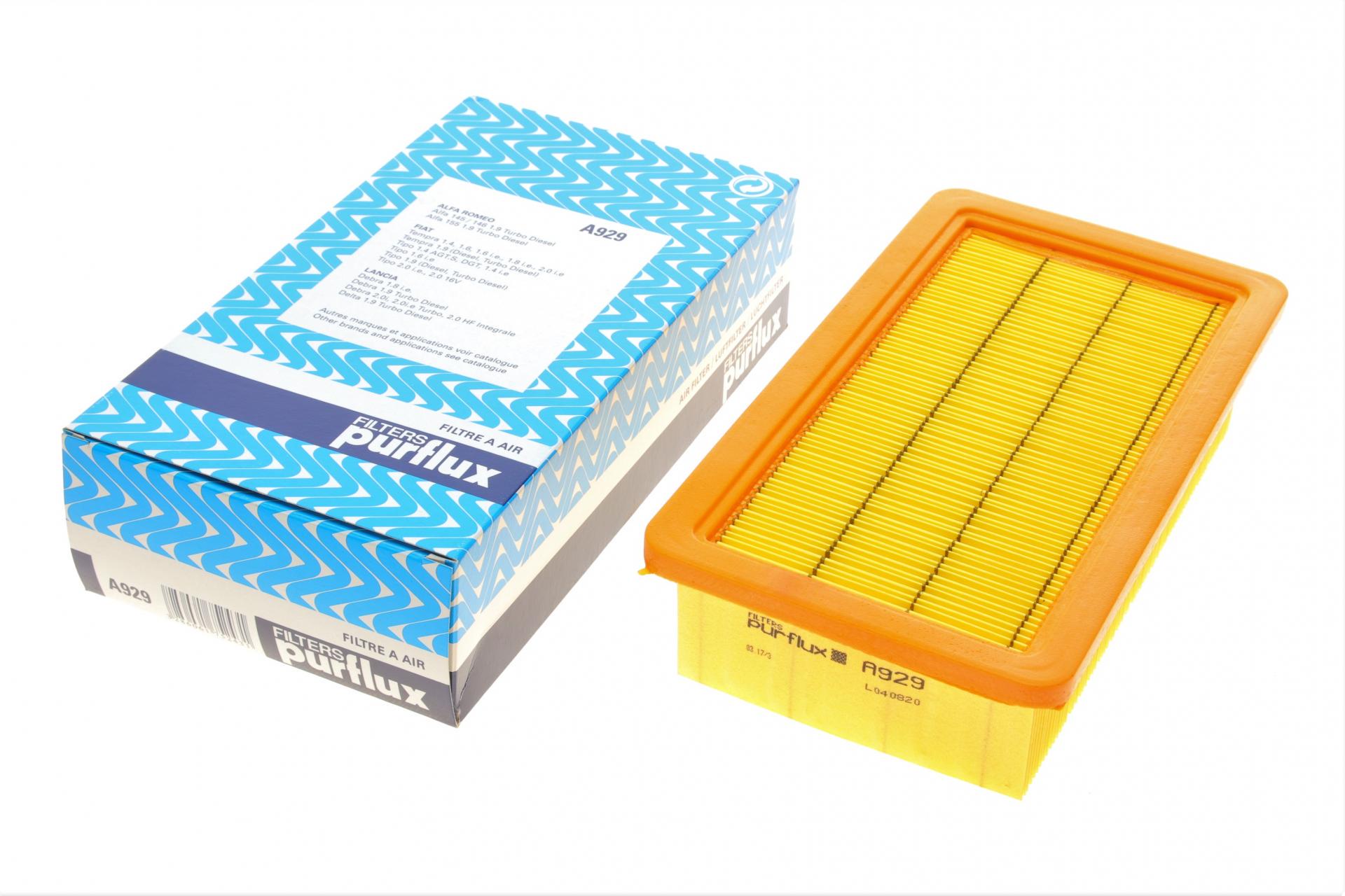 Фильтр воздушный PURFLUX для Fiat Tipo/Tempra -99- (A929)