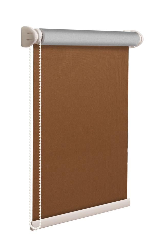 Рулонна штора NewTex Blackout LUX 50х165 см Коричневий (801)